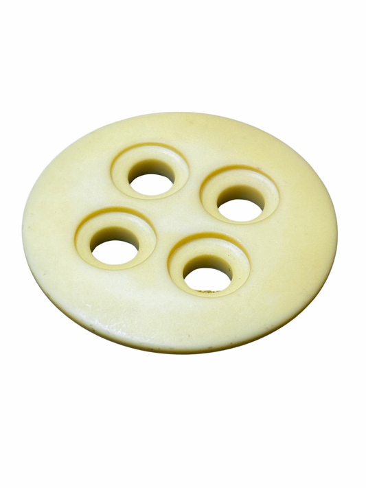 34mm 4 Hole Button - Yellow