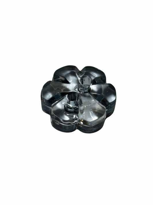 11mm 2 Hole Flower Button - Blue