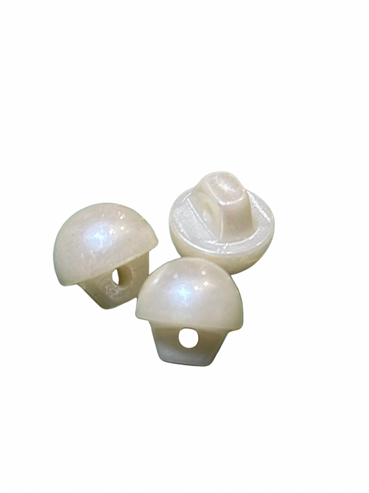 7mm Pearl Shank Button - Ivory