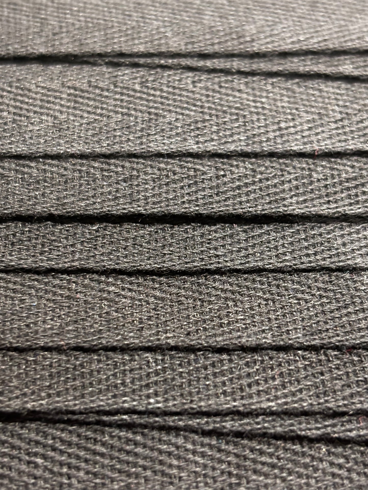 30mm Herringbone Tape - Black (Price Per Metre)
