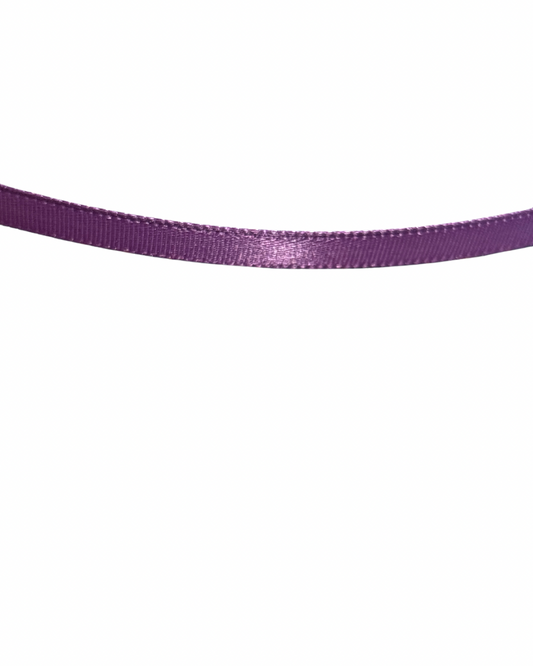6mm Satin Ribbon - Amethyst (Price Per 25cm)