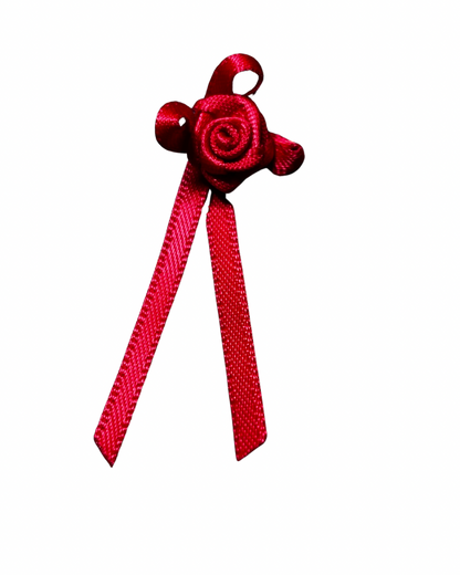 22mm x 53mm Rose Bow Embellishment