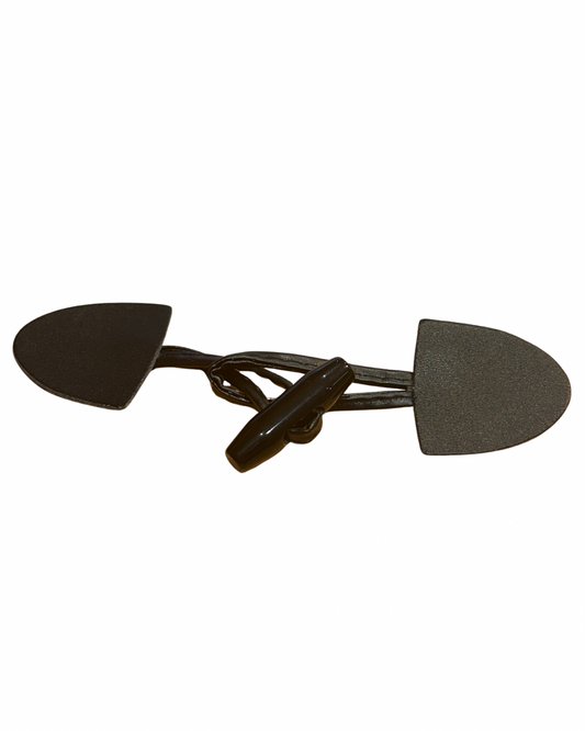 Faux Leather Coat Loops with Toggle