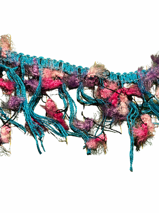 Tassle Fringe Blue/Pink/Purple (Price Per Metre)