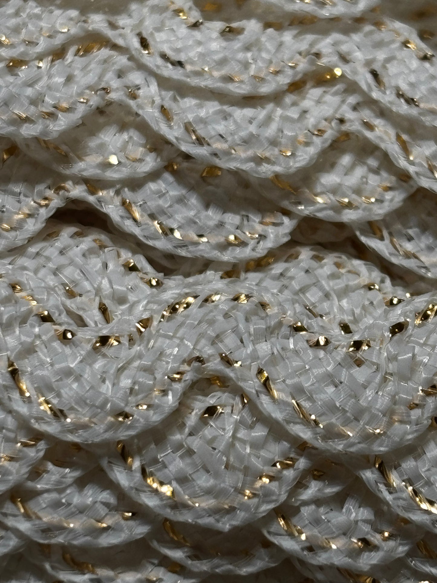 Sinamay Ric Rac Trim - White (Price Per Metre)