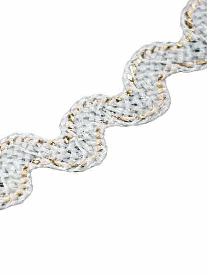 Sinamay Ric Rac Trim - White (Price Per Metre)