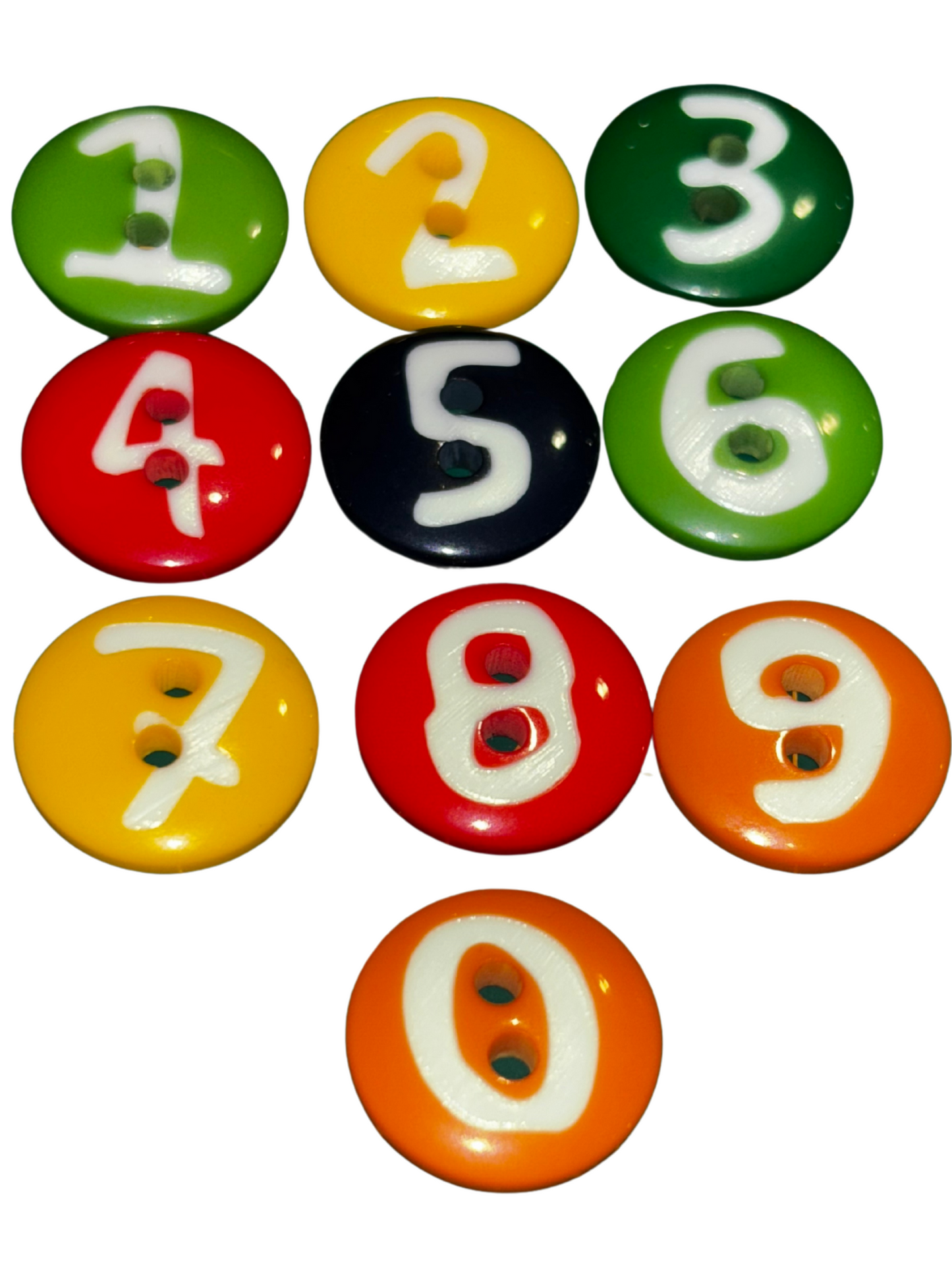 15mm Numbers & Letters Button (Price per Button)