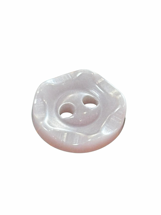 11mm 2 Hole Flower Button - Pink