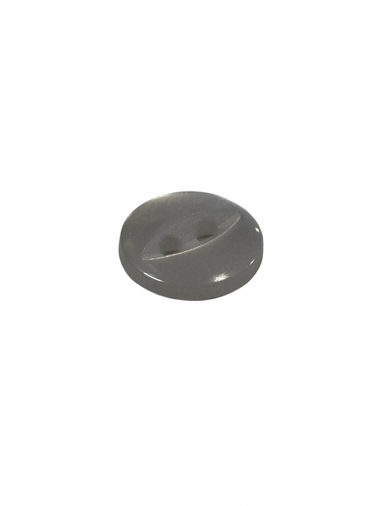 11mm 2 Hole Fish Eye Button - White