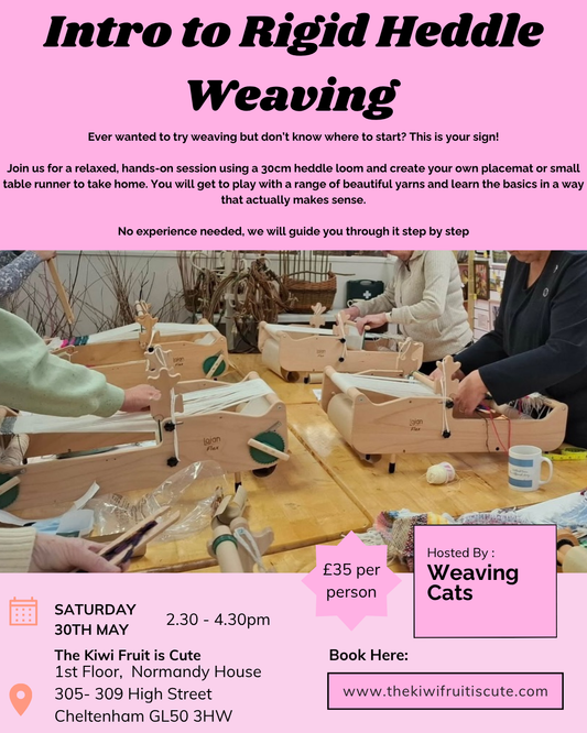 Intro to Rigid Heddle Weaving 30/5/26