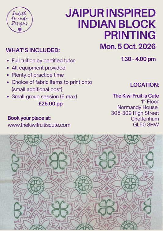 Jaipur Inspired Indian Block Printing 05/10/2026
