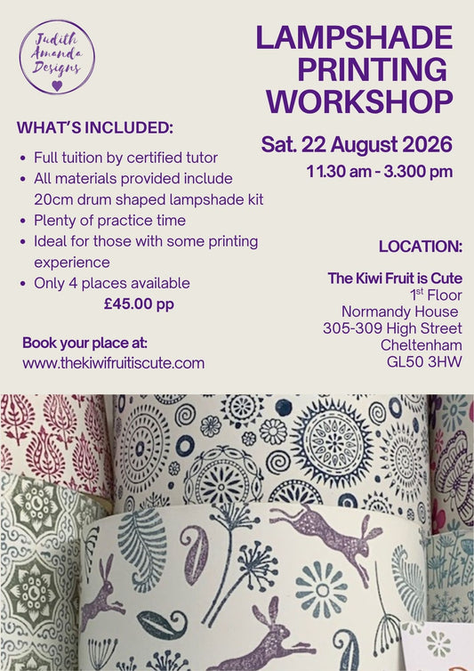 Lampshade Printing Workshop 22/08/26