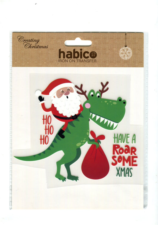 Iron on Transfer - Have a Roarsome Christmas