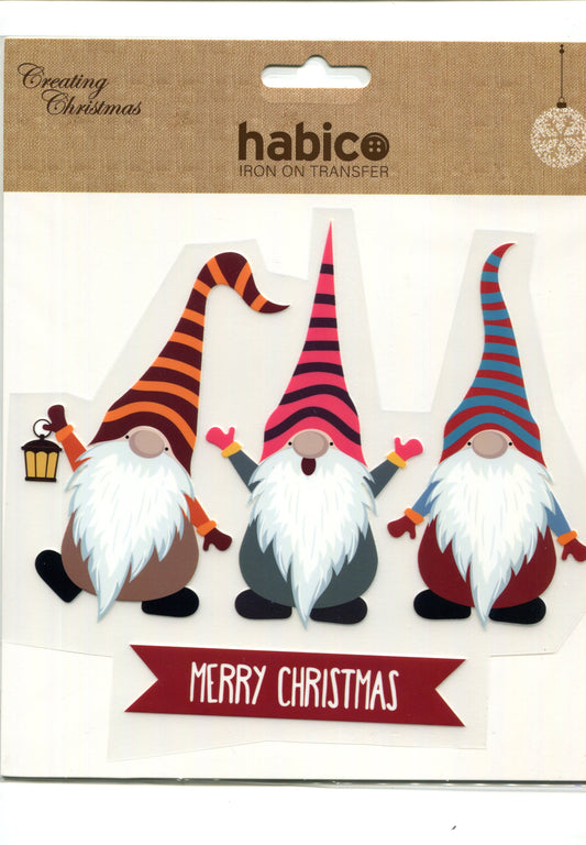 Christmas Gonks Iron on Transfer