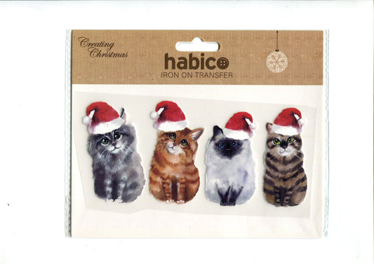 Christmas Cats Iron on Transfer