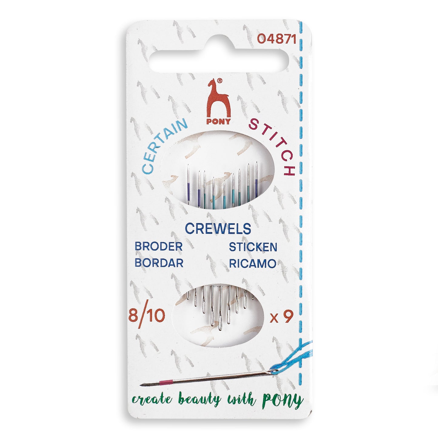 Crewel Needles Size 8/10