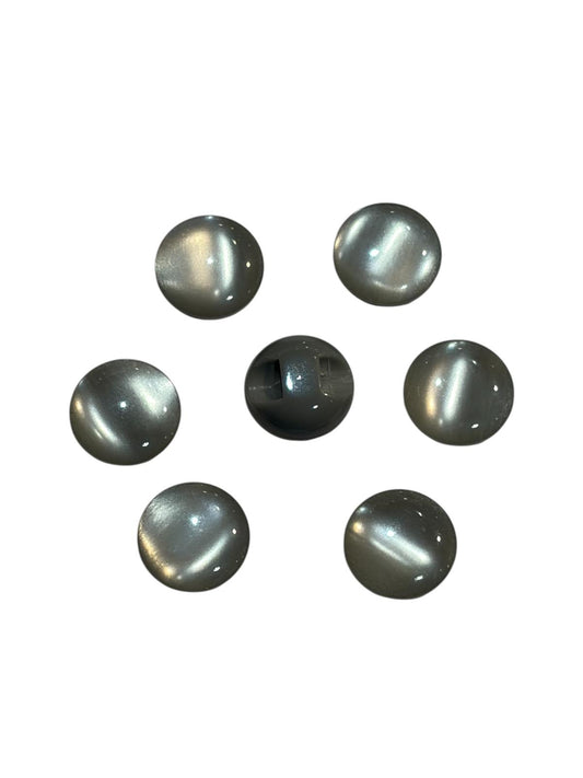 11mm Steel Grey Shank Back Gumdrop Button