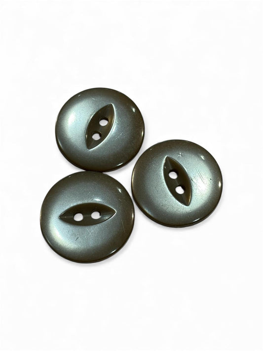21mm Coffee Fish Eye 2 Hole Button