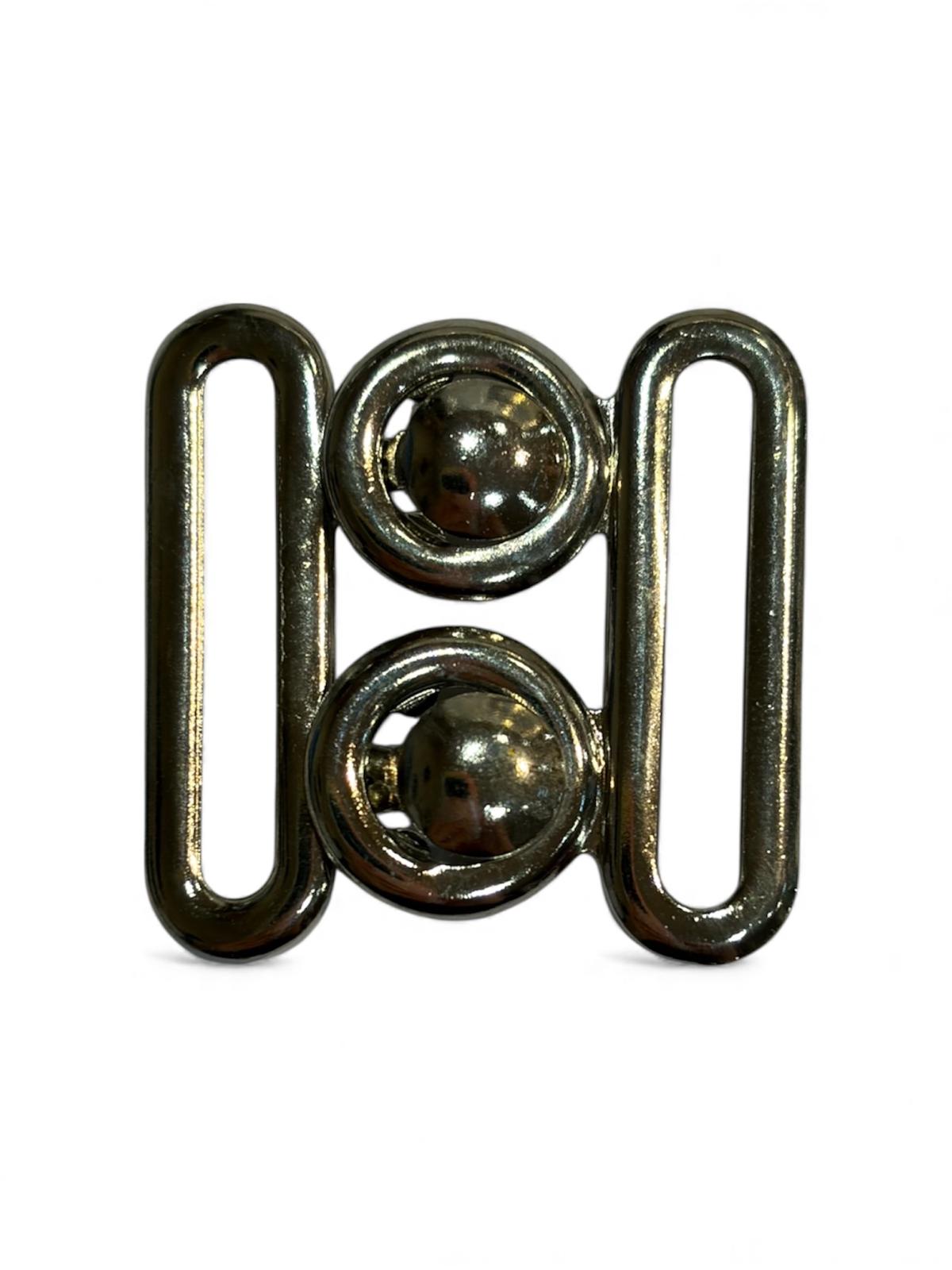 30mm x 30mm Silver Metal Clasp