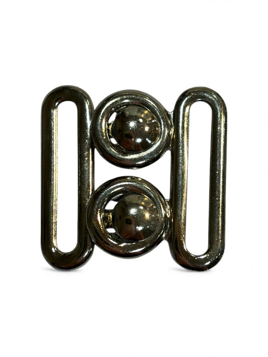 30mm x 30mm Silver Metal Clasp