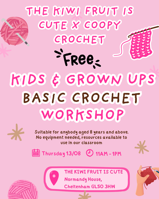 Kids & Grown Ups Crochet Class 13/08/26