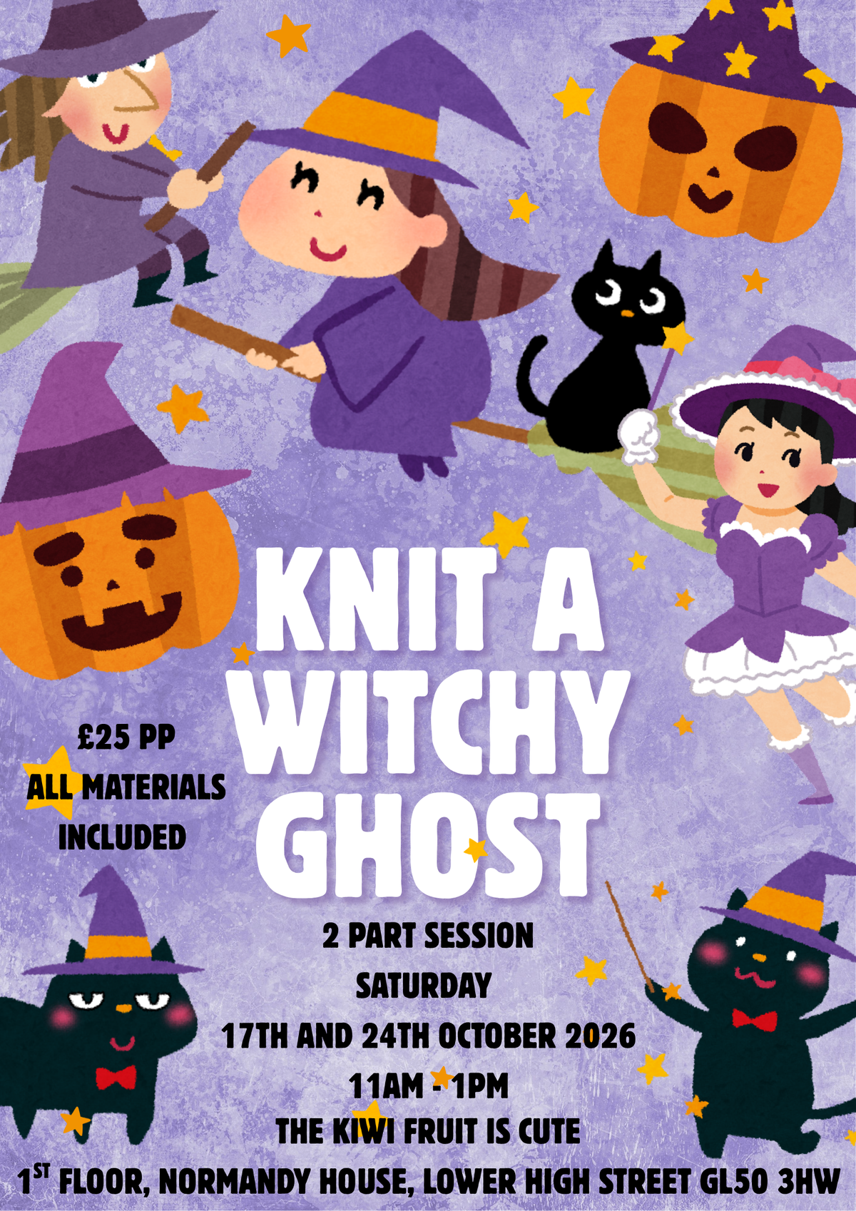 Witchy Ghosts Knitting Class - 17th & 24th October 2026