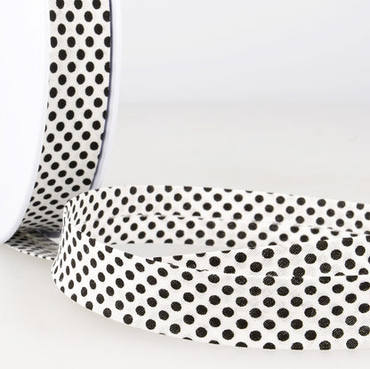 Stephanoise 20mm Polka Dot Bias Binding - Multiple Colours ( Price per 25cm)