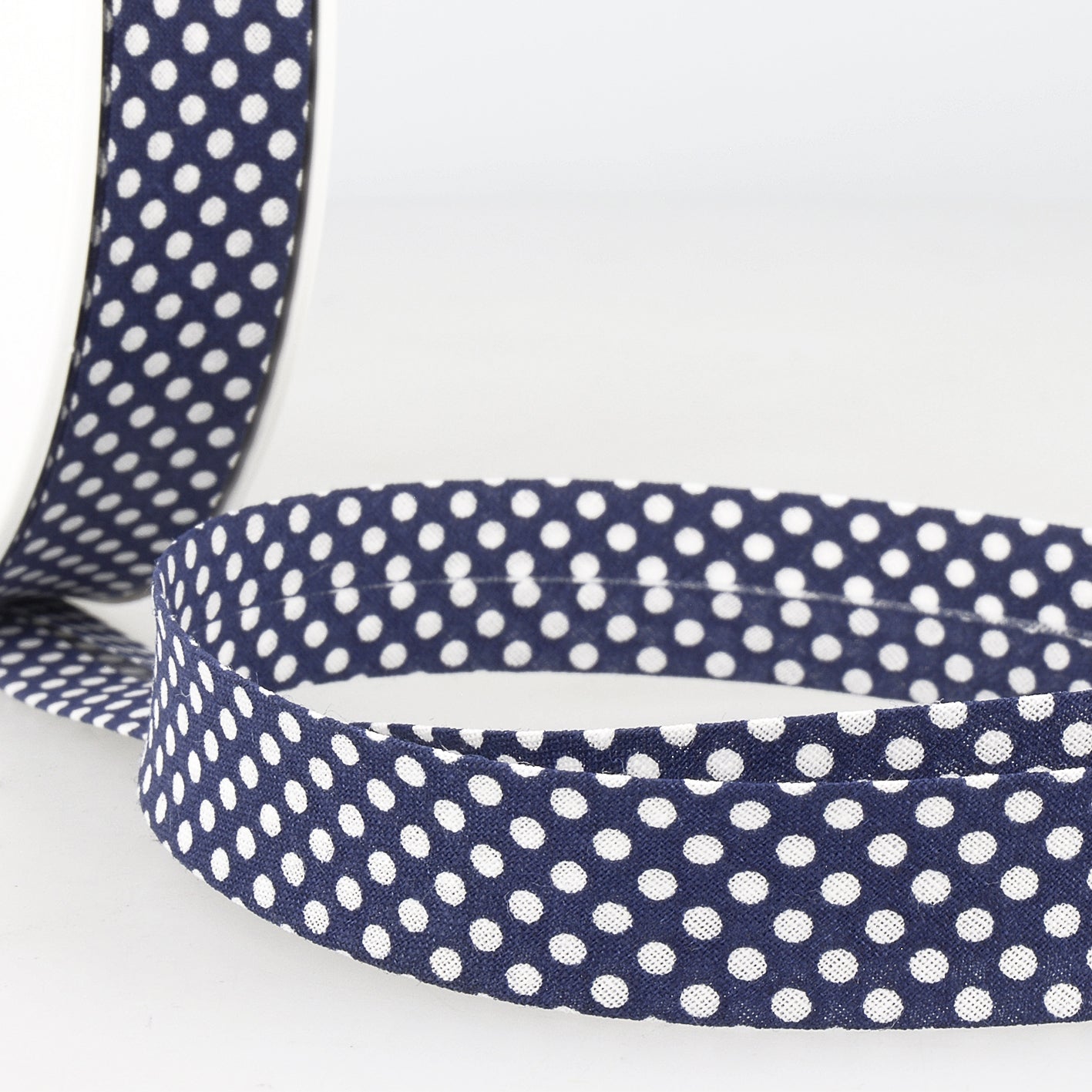 20mm Polka Dot Bias Binding - Multiple Colours ( Price per 25cm)