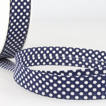 Stephanoise 20mm Polka Dot Bias Binding - Multiple Colours ( Price per 25cm)