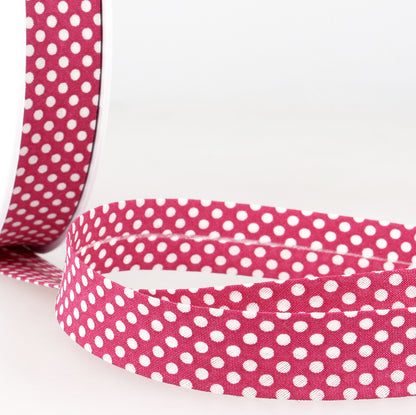 Stephanoise 20mm Polka Dot Bias Binding - Multiple Colours ( Price per 25cm)