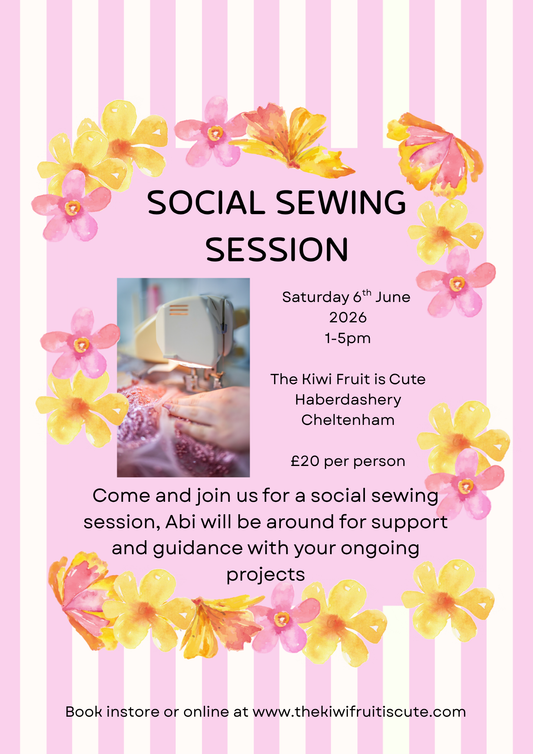 Social Sewing Session 6/6/26 1-4pm