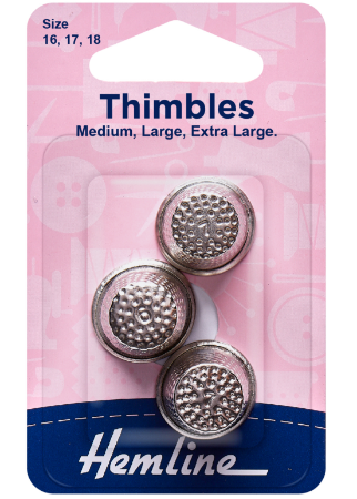 Assorted Sized 3 Pack Thimble