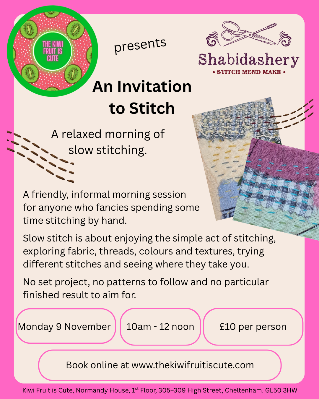 Slow Stitch Class - 9/11/2026