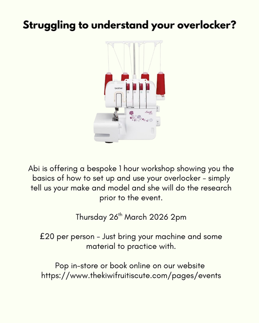 Beginner Overlocker Workshop 26/03/2026