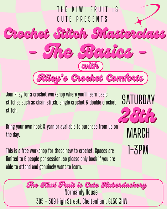 Free Beginners Crochet Workshop 28/03/2026