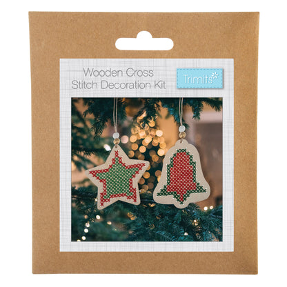 Trimits Wooden Cross Stitch Decoration Kit