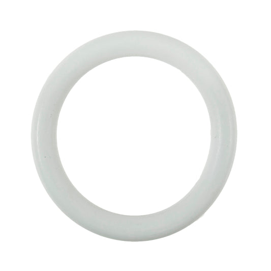 7cm Wooden Craft Ring - White