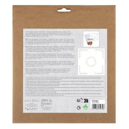Trimits Tablecloth Embroidery Kit - Daisy Chain