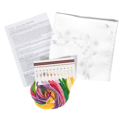 Trimits Tablecloth Embroidery Kit - Daisy Chain