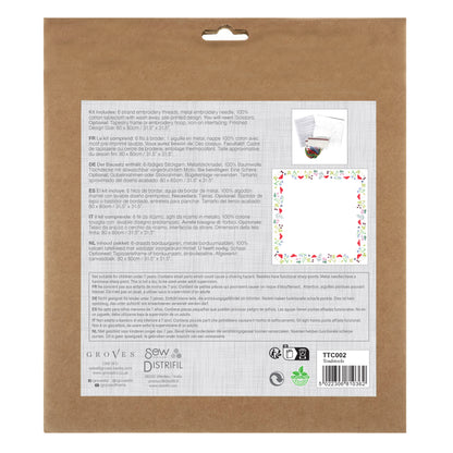 Trimits Tablecloth Embroidery Kit - Toadstools