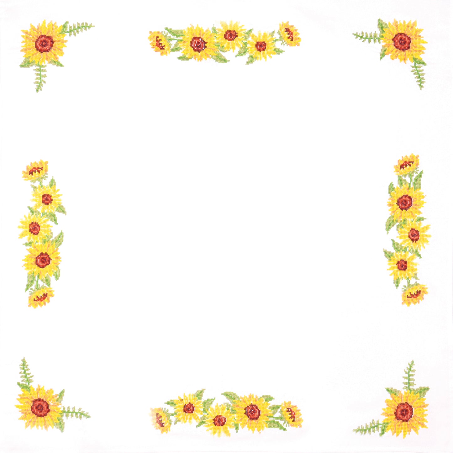 Tablecloth Embroidery Kit - Sunflowers