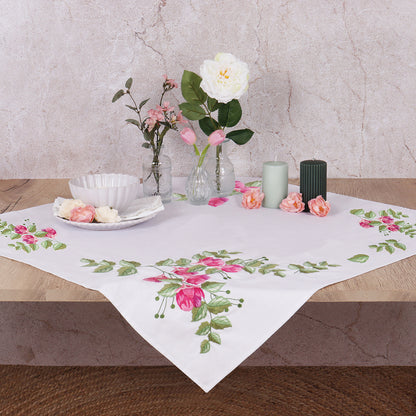 Trimits Tablecloth Embroidery Kit - Floral Berries