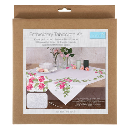 Trimits Tablecloth Embroidery Kit - Floral Berries