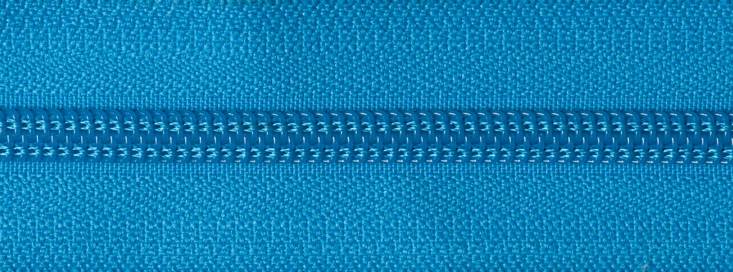 56cm Nylon End Zip - Dark Dusky Blue