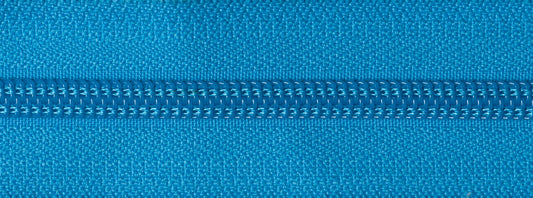 56cm Nylon End Zip - Dark Dusky Blue