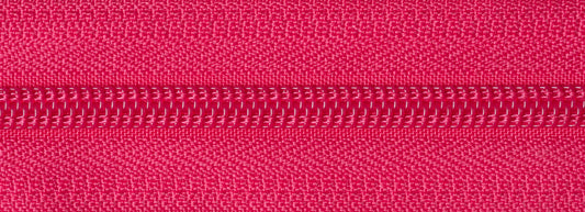 56cm Nylon Open End Zip - Shocking Pink
