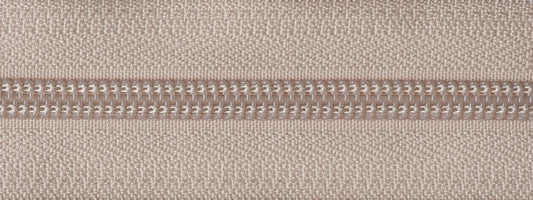 56cm Nylon Open End Zip - Beige