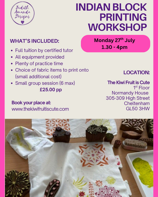 Indian Block Printing Class 27/07/2026