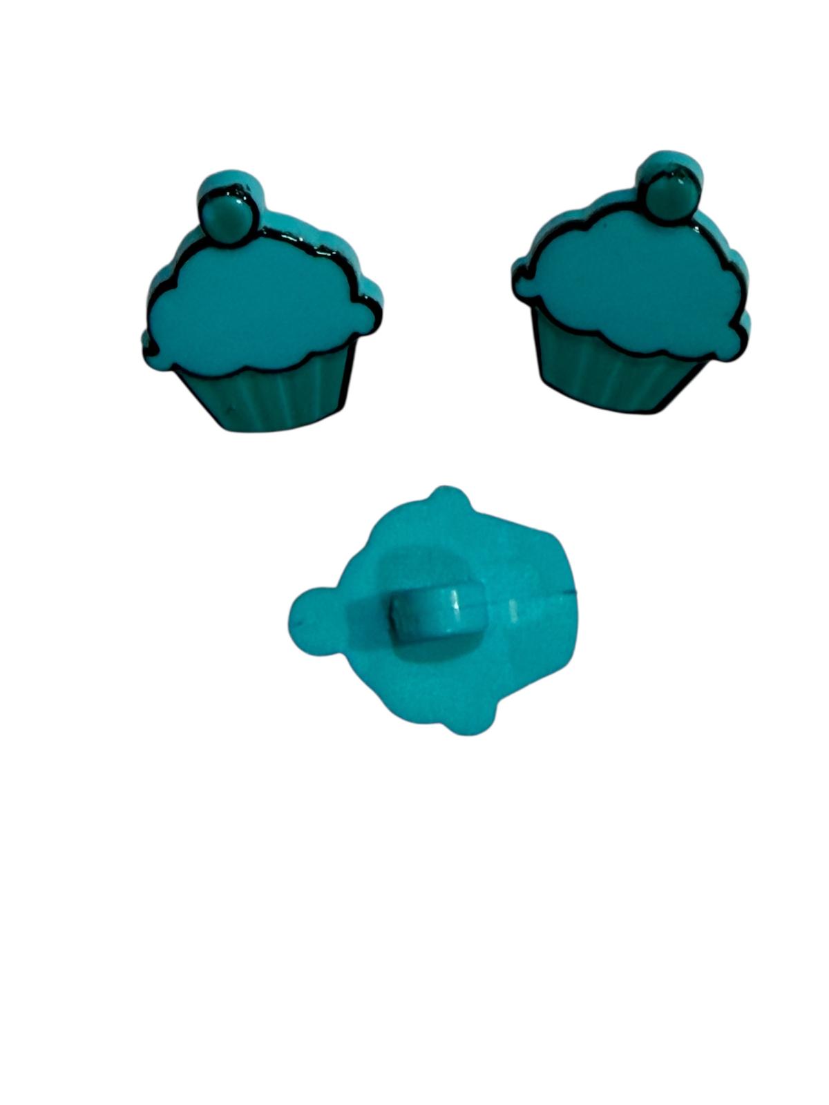 15mm Cupcake Shank Back Button (5 Colours)