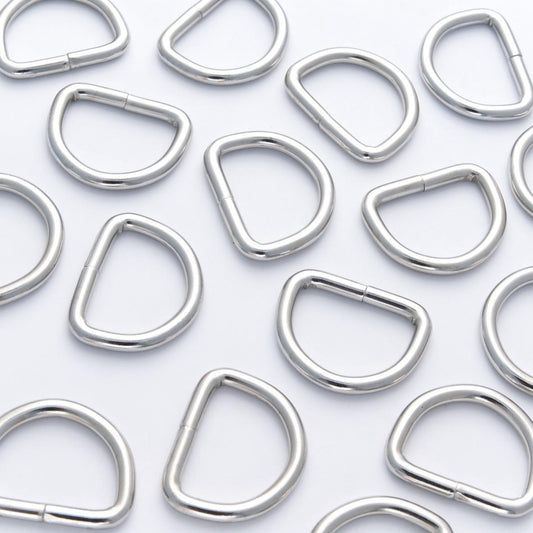 38mm Welded Nickel D Ring